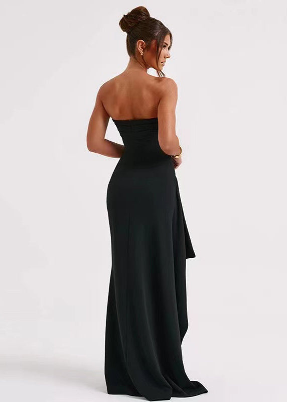 NAWJA · VESTIDO MAXI PALABRA DE HONOR CON ABERTURA LATERAL