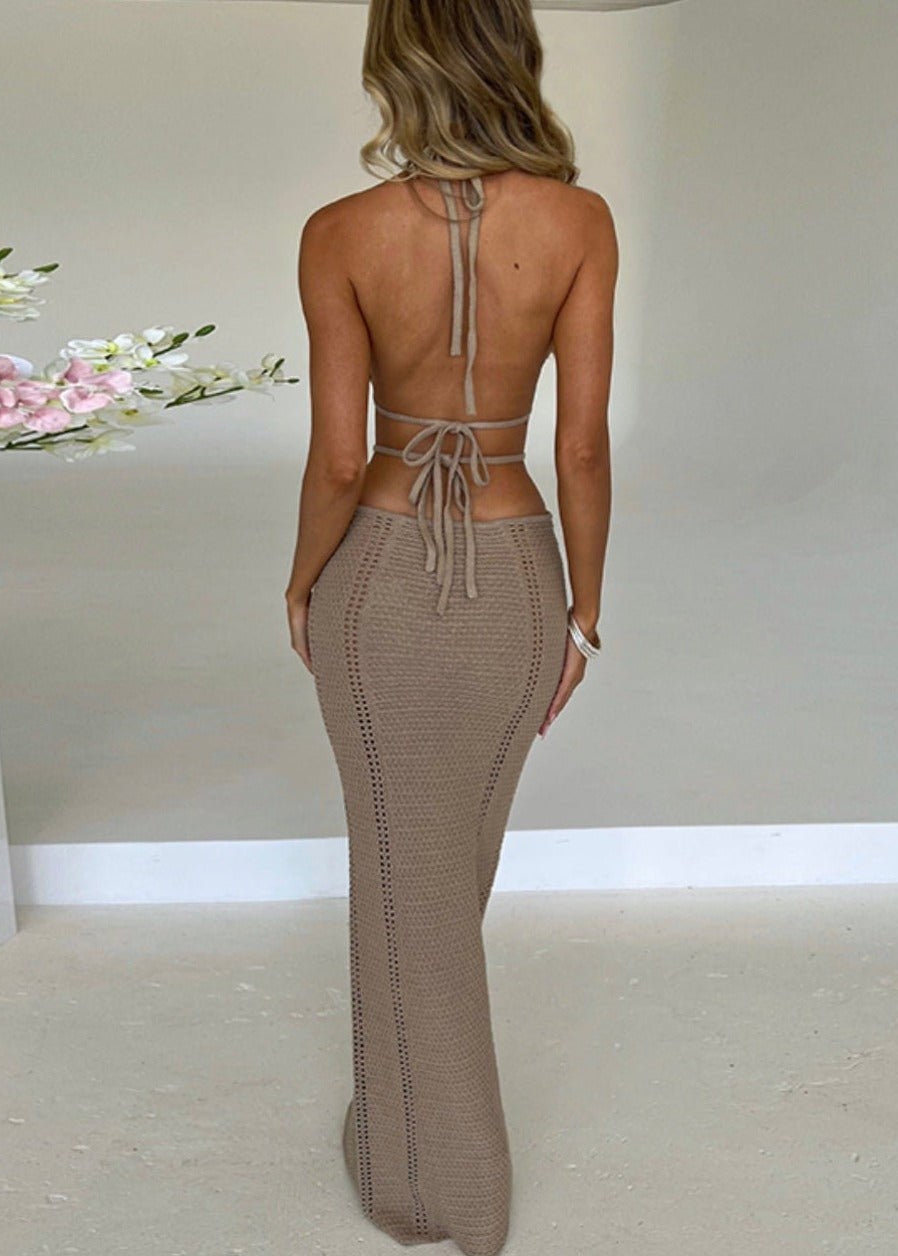 ALINA - VESTIDO ESPALDA DESCUBIERTA CROCHÉ - MALIBUBARCELONA