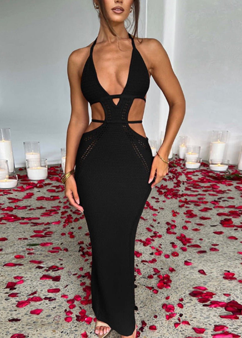 ALINA - VESTIDO ESPALDA DESCUBIERTA CROCHÉ - MALIBUBARCELONA