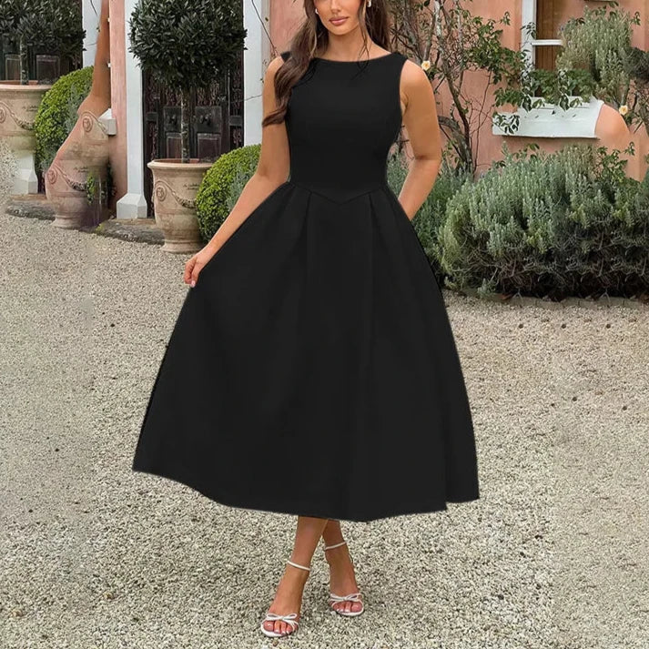 MIRANDA - VESTIDO MIDI ESPALDA DESCUBIERTA