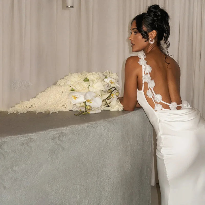 Vestido de invitada de boda largo - MONIQUE